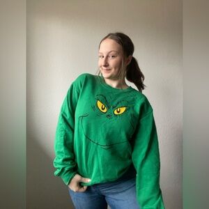 Green Grinch Christmas Crewneck